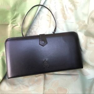 Mark Cross small box handbag/clutch, black